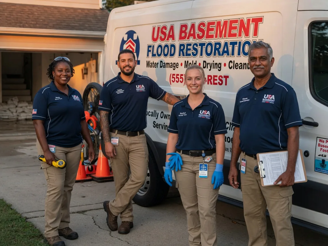 Basement Flood Cleanup company in Jamestown, LA